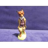 Beatrix Potter Foxy Whisker Gentleman Figure Prototype not for resale Back Stamp