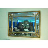 Modern Edwardian style sectional wall mirror, 89.5cm X 120cm