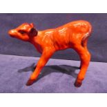 Beswick Hereford Calf in Rare Red Glaze