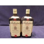 Two bottles of Ballantyne's finest Scotch whisky, 100cl 40% vol