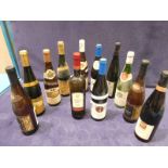 Twelve bottles of mixed German/Alsace table wines, Spatelase, Auslase, Reinhessen, Reisling