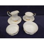 A Royal Albert Val D'Or twenty six piece part tea service