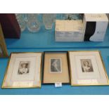 Pair of late 18th Century Portrait Prints, Mrs Cosway and the Honourable Mrs Damer. Another