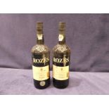 Two bottles of Roze's 1991 late bottled vintage port, 100cl 20% vol