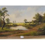 A Colin Webster, two oils on canvas rural river scenes