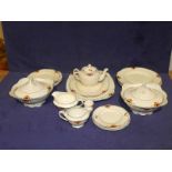 A Wood's ivoryware 23 piece part dinner service