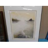 After France Hilon (french b. 1942) A limied edtion print, coastal landscape 6/150 pencil signed