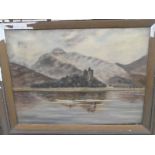 H Watson a pair of Highland Loch landscapes, signed oils on canvas