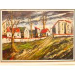 Follower of Maurice De Vlaminck (French, 1876-1958 'Malotte', near Fontainbleau signed 'Vlaminck' (