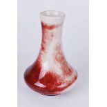 A Cobridge white flame glaze bottle vase 18.5 cm H