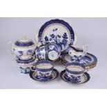 A Royal Doulton 'Real Old Willow' pattern six place tea service including sandwich plates (22)