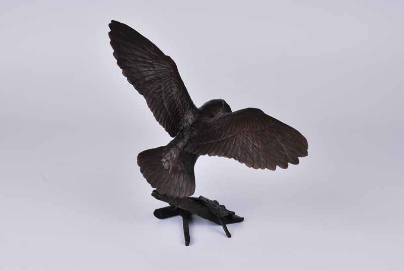 Richard Cooper (contemporary) limited edition bronze cast sculpture of a barn owl, numbered 71/75 - Image 3 of 4