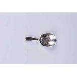 A Victorian brightcut silver caddy spoon, Birmingham 1842 by Taylor & Perry, 5.5 g