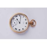 18ct gold open face pocket watch 82.5g