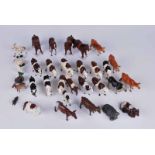 Collection of approx 30 Britains and J hill diecast farm animals mainly cows and horses