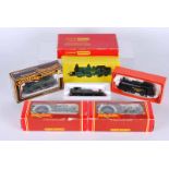 A collection of four boxed and two unboxed Double O Locomotives, Hornby R059 G.W.R 0.60 class 2721