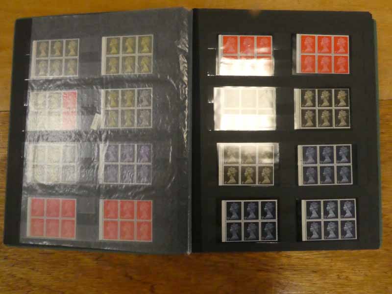 Album of G.B Queen Elizabeth II pre-decimal mint, stamps, sets, 1967 - 1970, booklet pages plus