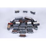Collection of 30 G.W, railway goods wagons, mainly cooper craft, unboxed