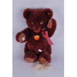 A Steiff purple teddy bear. Petsy