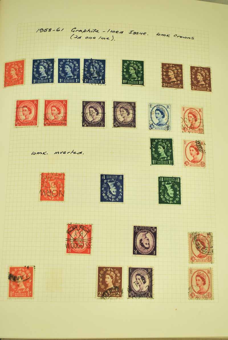 Album of Queen Elizabeth II used stamps 1952-1976