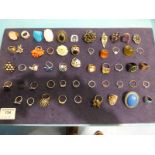 Selection of various dress rings.