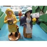 Royal Doulton Balloon Lady HN2935 and Lifeboat Man HN4570