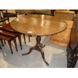 George III snap top mahogany breakfast table.