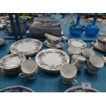 A Wedgwood Hathaway Rose 33 piece part dinner service for up to six places.