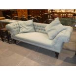 Late Victorian roll arm sofa.