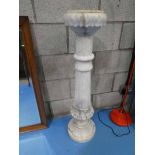 Marble column.