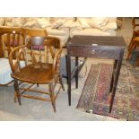 Mid 20th century smoker's bow and side table.