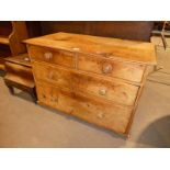 Pine chest of two over two drawers.