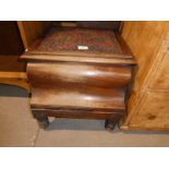 George III mahogany step commode.