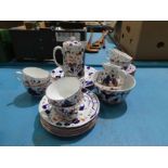 A Gaudy welsh 23 piece tea service for 6 places