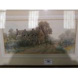 William Langley (act. 1880-1920) watercolour 'Ann Hathaway's cottage', signed lower right and titled