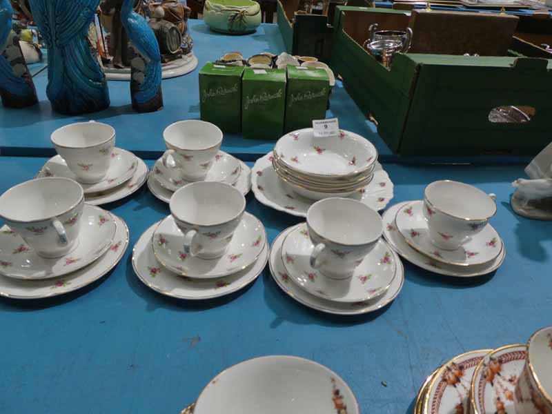 A Mayfair rosebud 23 piece tea set.