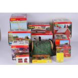 A collection of Hornby Trackside accessories including; Water Tower, Waiting Room, Highfields