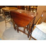 Small oak drop leaf table