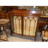 Mid 20th century mahogany display cabinet