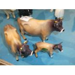 A Beswick family of Jersey cattle