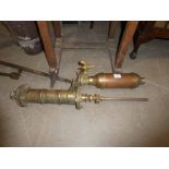 A copper and brass Paragon water pump