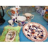 six items of 19th century porcelain and pottery