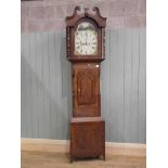 A North Country long-case 30 hour clock by John Blakeborough of Keighley c1850, with arched