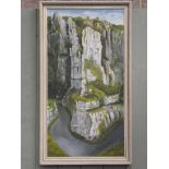 M. Sparling (20th century) oil on board Cheddar Gorge, signed and dated '75 lower right 73.5cm x