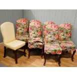 A good set of eight 19th century upholstered dining chairs