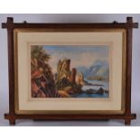 Pair of 19th century watercolours On The Rhine signed to the mount Ellen Charter 1866, in Arts &