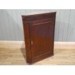 19th Century oak hanging corner cupboard