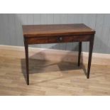 19th Century mahogany fold over tea table