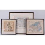 Three 18th Century and later book maps