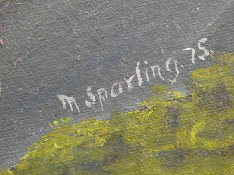 M. Sparling (20th century) oil on board Cheddar Gorge, signed and dated '75 lower right 73.5cm x - Image 2 of 2